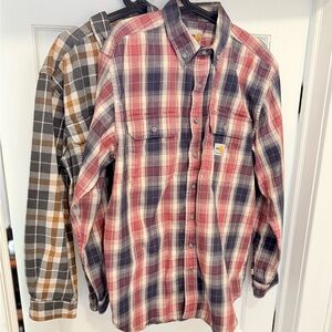 Carhartt Men's Plaid Shirts - Sz. L
